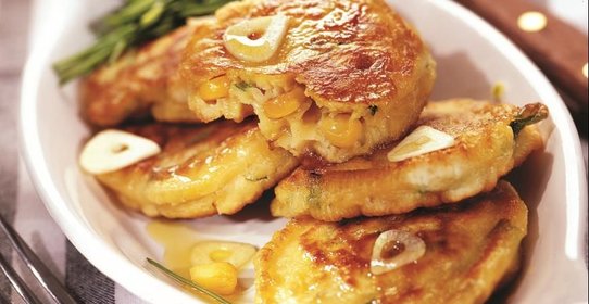 Оладьи с кукурузой