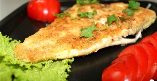 Камбала с сыром