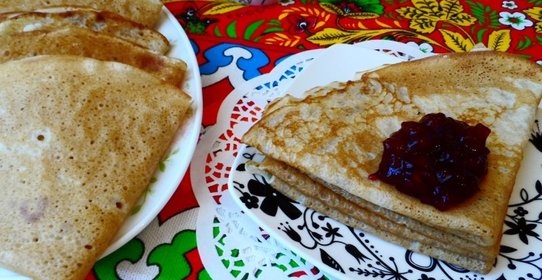 Заварные блинчики с водкой.