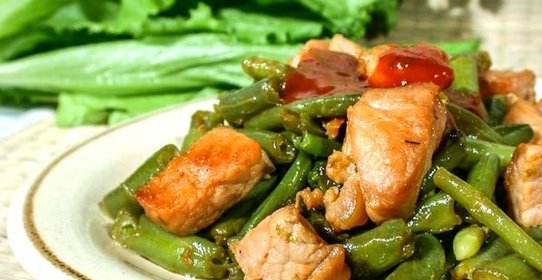 Мясо со стручковой фасолью