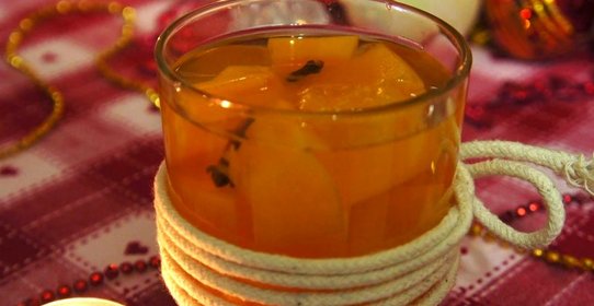 Компот из тыквы с апельсином