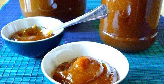 Яблочно грушевое повидло с алычой