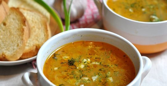 Постные щи с грибами