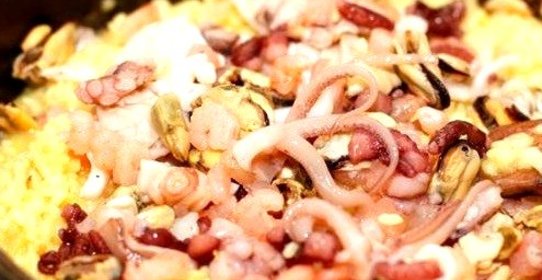 Ризотто с морским коктейлем