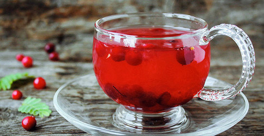 Клюквенно-апельсиновый чай