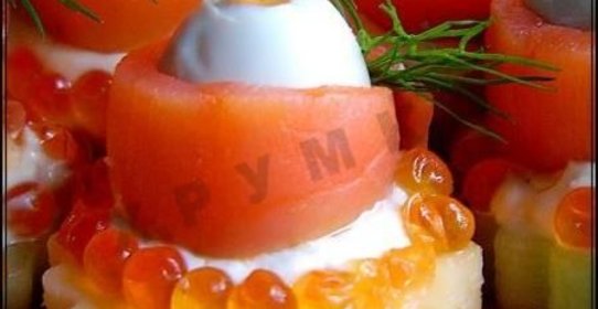 Морская закуска из семги