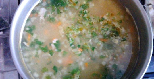 Уха с семгой