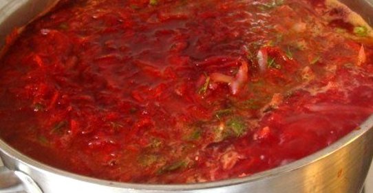 Борщ московский со свежей капустой