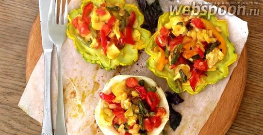 Рагу из патиссонов