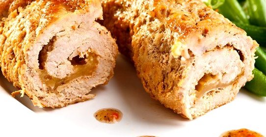 Свинина, фаршированная грушами