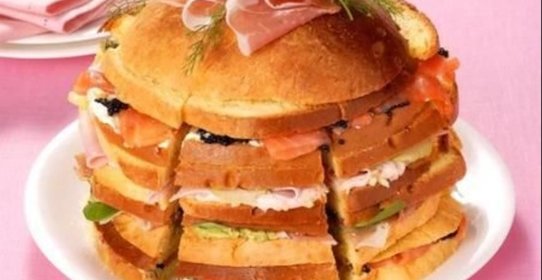 Торт-сэндвич для большой компании