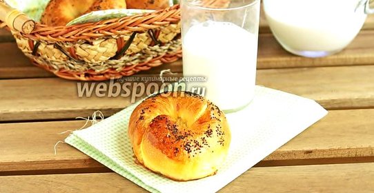 Апельсиновые булочки с миндальной начинкой