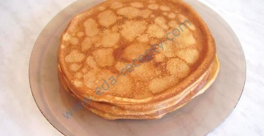 Нежные блины на молоке тонкие