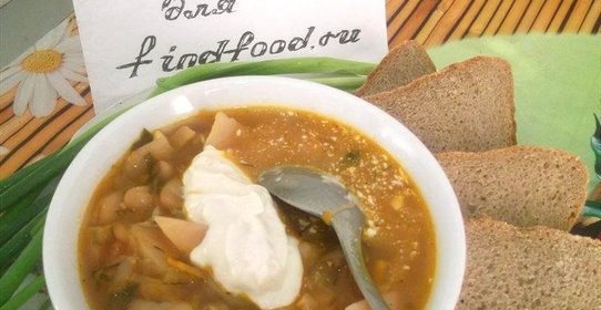 Борщ со щавелем