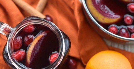 Глинтвейн с клюквой