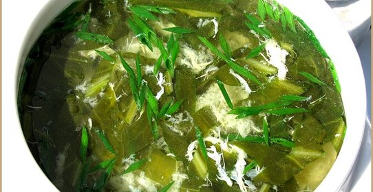 Зелёные щи с щавелем