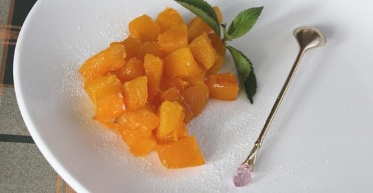 Тыква запеченная с сахаром в духовке