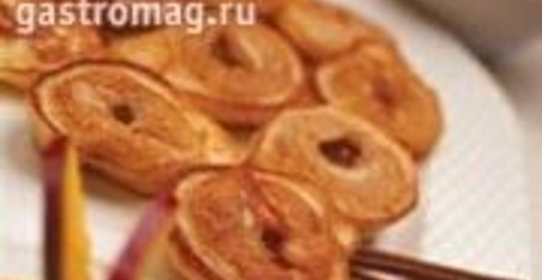 Оладьи из абрикосов с подливкой из манго с корицей