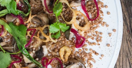 Гречка с грибами