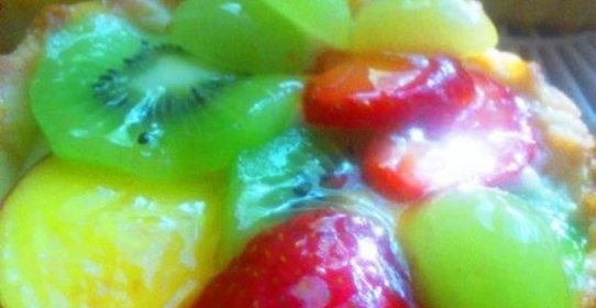 Пирожные корзиночки с фруктами