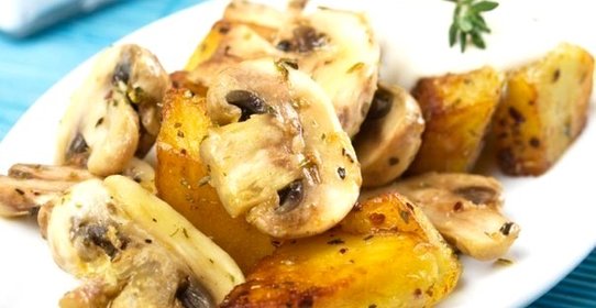 Легкое жаркое с грибами