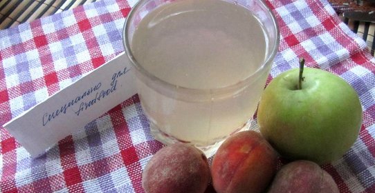 Яблочно-персиковый компот