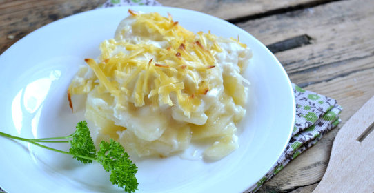 Картошка под соусом Бешамель