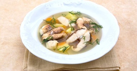 Уха из стерляди и судака