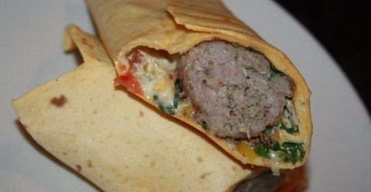 Буритос с кукурузной лепешкой тортилас