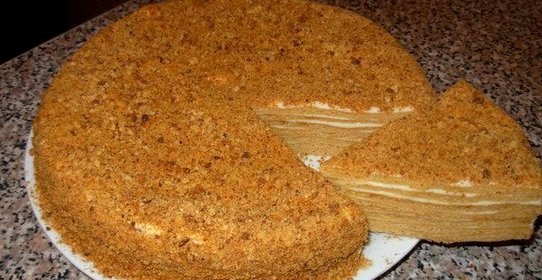 Медовый торт с арахисом