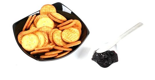 Сахарные крекеры с имбирными цукатами