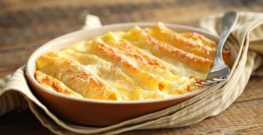 Каннеллони с семгой