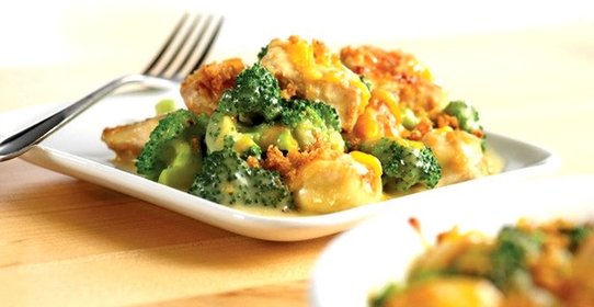Курица с брокколи в духовке