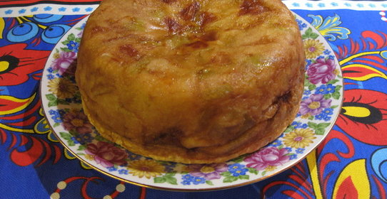 Яблочная шарлотка