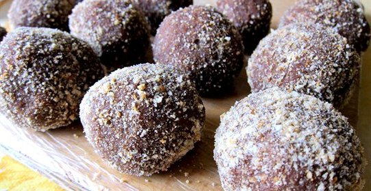 Пирожное «Картошка» с коньяком и грецкими орехами