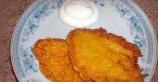 Оладьи из тыквы и моркови