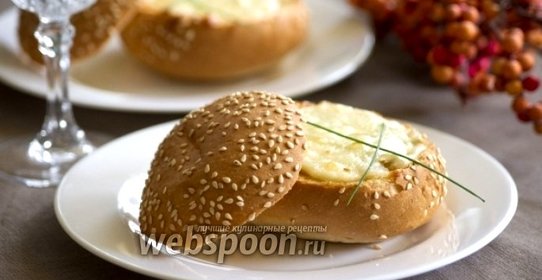 Грибы в булочке