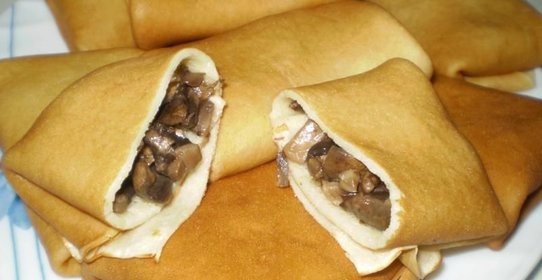 Блинчики с грибами