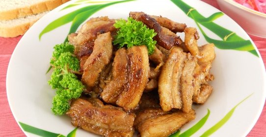 Свиная грудинка в соево-медовом маринаде