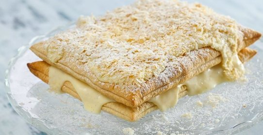 Торт Наполеон из готового слоеного теста