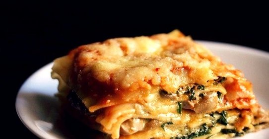Грибная лазанья