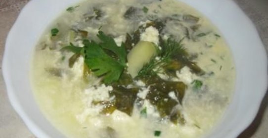 Борщ щавелевый холодный