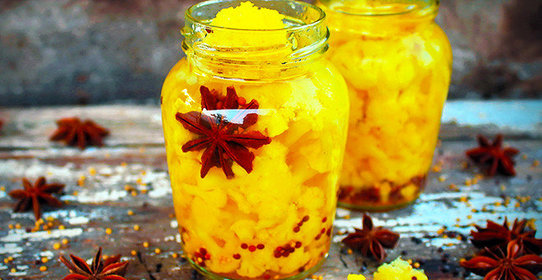 Цветная капуста в сладком маринаде