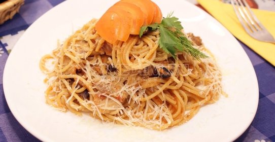 Паста с грибами и баклажанами