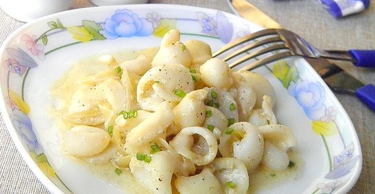 Тушеные кальмары