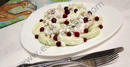 Салат из селедки с сельдереем