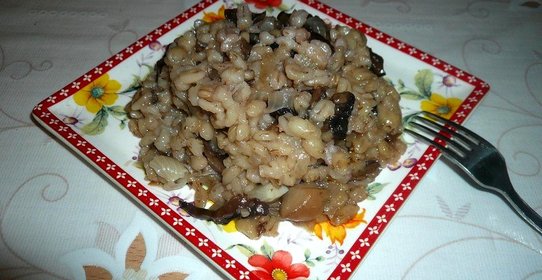 Перловая каша с грибами в духовке