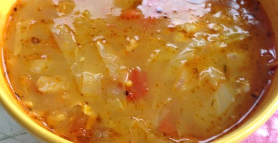 Щи из свежей капусты на скорую руку