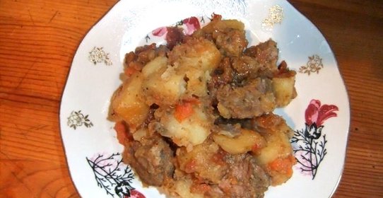 Жаркое из баранины в мультиварке