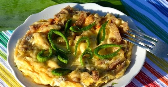 Хлебная яичница